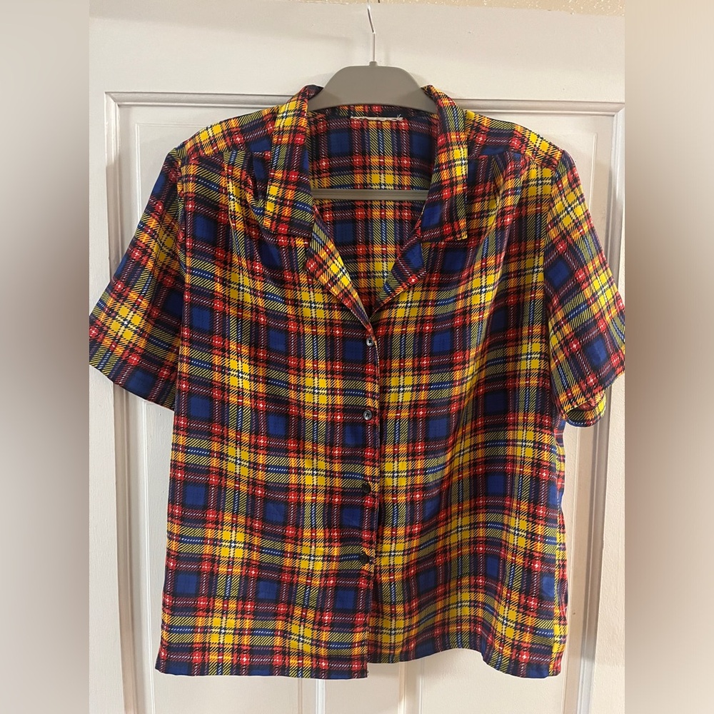 Vintage checkered button up